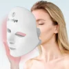 j i homi ye         ——Red Light Therapy Mask for Face, 7+1 Colors LED Facial Skin Care Mask At Home, USB Rechargeable. Portable