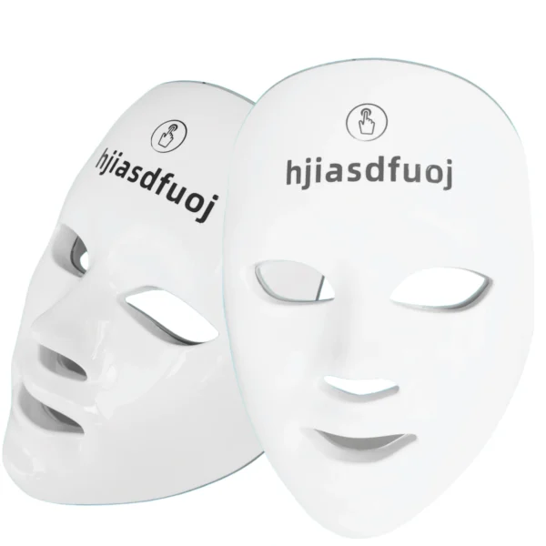 h j i asdfuo j        ——Red Light Therapy Mask for Face, 7+1 Colors LED Facial Skin Care Mask At Home, USB Rechargeable. Portable