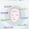 h j i asdfuo j        ——Red Light Therapy Mask for Face, 7+1 Colors LED Facial Skin Care Mask At Home, USB Rechargeable. Portable