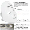 j i homi ye         ——Red Light Therapy Mask for Face, 7+1 Colors LED Facial Skin Care Mask At Home, USB Rechargeable. Portable