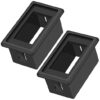 Black Plastic Single Rocker Switch Panel Holder, 1‑Slot Toggle Switch Mounting Housing for Car, 4X4, SUV, ATV, UTV, Marine Boat, 2‑Pack