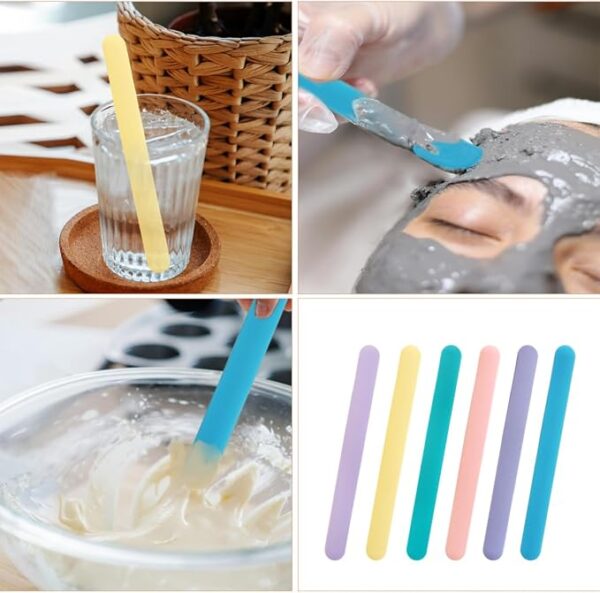 6 PCS Reusable Silicone Stirring Stick, Silicones Stirrings Sticks