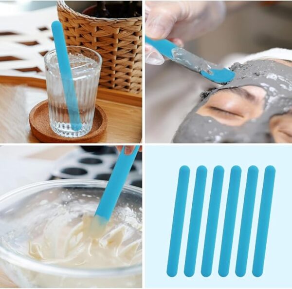 6 PCS Reusable Silicone Stirring Stick, Silicones Stirrings Sticks