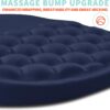 3 Ergonomic Memory Foam Wrist Rest Mouse Pad β 12Γ8" Black, Non-Slip PU Base Dark Blue