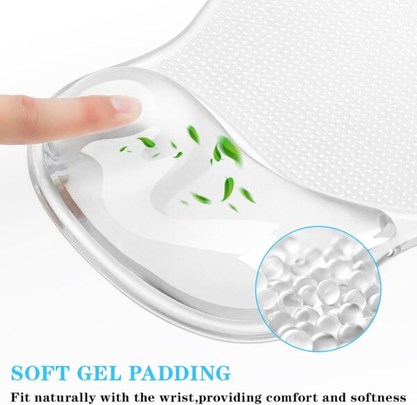 ErgoGel Mouse Pad – Gel Wrist Rest, Non-Slip PU Base, Washable