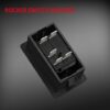 Black Plastic Single Rocker Switch Panel Holder, 1‑Slot Toggle Switch Mounting Housing for Car, 4X4, SUV, ATV, UTV, Marine Boat, 2‑Pack