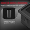 Black Plastic Single Rocker Switch Panel Holder, 1‑Slot Toggle Switch Mounting Housing for Car, 4X4, SUV, ATV, UTV, Marine Boat, 2‑Pack