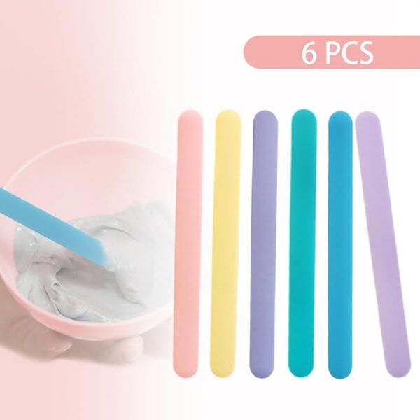 6 PCS Reusable Silicone Stirring Stick, Silicones Stirrings Sticks