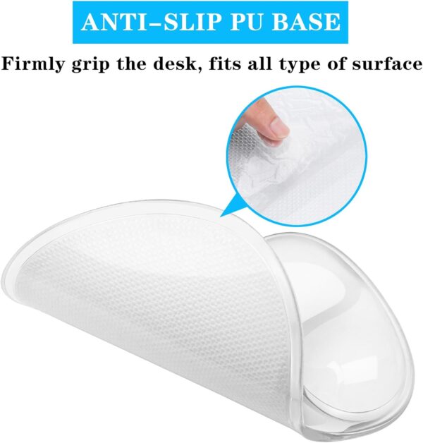 ErgoGel Mouse Pad – Gel Wrist Rest, Non-Slip PU Base, Washable