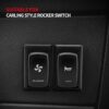 Black Plastic Single Rocker Switch Panel Holder, 1‑Slot Toggle Switch Mounting Housing for Car, 4X4, SUV, ATV, UTV, Marine Boat, 2‑Pack
