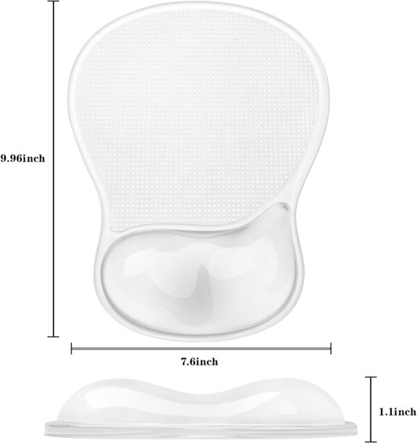 ErgoGel Mouse Pad – Gel Wrist Rest, Non-Slip PU Base, Washable