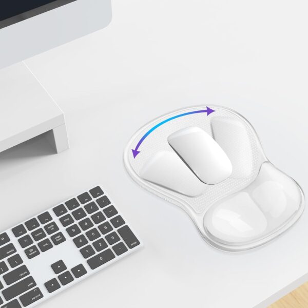 ErgoGel Mouse Pad – Gel Wrist Rest, Non-Slip PU Base, Washable