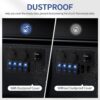 Black Rocker Switch Panel Blank Filler Inserts 8Pcs, Dustproof Standard Toggle Switch Cover for Car Truck Marine Boat